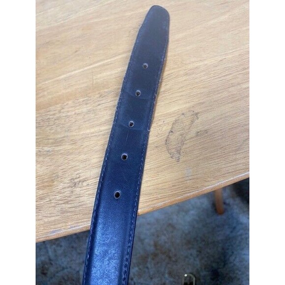 Bordeaux by Custom Leather Mens Brown Split Leather Belt Size 40 Made in Canada - Picture 8 of 11